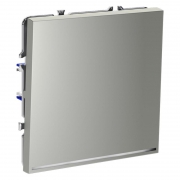 Переключатель проходной 1-кл. СП S70 10А с подсветкой механизм сталь Voltum VLS010405 VLS010405