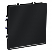 Переключатель проходной 1-кл. СП S70 10А с подсветкой механизм графит Voltum VLS010407 VLS010407