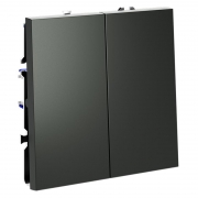 Выключатель 2-кл. СП S70 10А механизм титан Voltum VLS020106 VLS020106