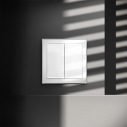 Выключатель 2-кл. СП S70 10А с подсветкой механизм бел. глянцевый Voltum VLS020201 VLS020201