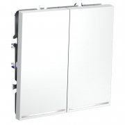 Выключатель 2-кл. СП S70 10А с подсветкой механизм бел. матов. Voltum VLS020202 VLS020202