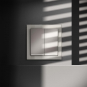 Выключатель 2-кл. СП S70 10А с подсветкой механизм кашемир Voltum VLS020203 VLS020203