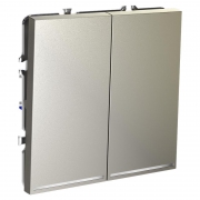 Выключатель 2-кл. СП S70 10А с подсветкой механизм шелк Voltum VLS020204 VLS020204