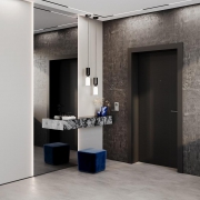 Выключатель 2-кл. СП S70 10А с подсветкой механизм сталь Voltum VLS020205 VLS020205