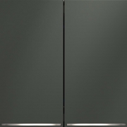 Выключатель 2-кл. СП S70 10А с подсветкой механизм титан Voltum VLS020206 VLS020206