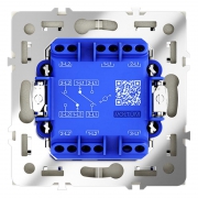 Переключатель проходной 2-кл. СП S70 10А механизм сталь Voltum VLS020305 VLS020305