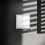 Переключатель проходной 2-кл. СП S70 10А с подсветкой механизм бел. глянцевый Voltum VLS020401 VLS020401