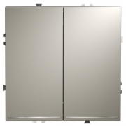 Переключатель проходной 2-кл. СП S70 10А с подсветкой механизм кашемир Voltum VLS020403 VLS020403