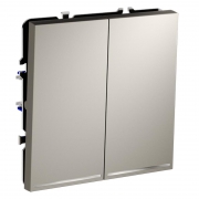 Переключатель проходной 2-кл. СП S70 10А с подсветкой механизм кашемир Voltum VLS020403 VLS020403