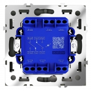 Переключатель проходной 2-кл. СП S70 10А с подсветкой механизм графит Voltum VLS020407 VLS020407