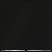 Переключатель проходной 2-кл. СП S70 10А с подсветкой механизм черн. матов. Voltum VLS020408 VLS020408