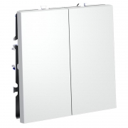 Выключатель 2-кл. СП S70 10А с самовозвратом механизм бел. матов. Voltum VLS020602 VLS020602