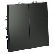 Выключатель 2-кл. СП S70 10А с самовозвратом механизм титан Voltum VLS020606 VLS020606