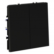 Выключатель 2-кл. СП S70 10А с самовозвратом механизм черн. матов. Voltum VLS020608 VLS020608