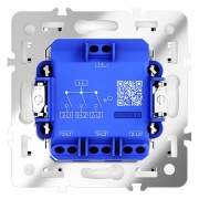 Выключатель 3-кл. СП S70 10А механизм бел. глянцевый Voltum VLS030101 VLS030101
