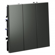 Выключатель 3-кл. СП S70 10А механизм титан Voltum VLS030106 VLS030106