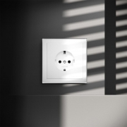 Розетка 1-м СП S70 16А с заземл. механизм бел. глянцевый Voltum VLS040101 VLS040101