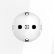 Розетка 1-м СП S70 16А с заземл. механизм бел. глянцевый Voltum VLS040101 VLS040101