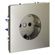 Розетка 1-м СП S70 16А с заземл. механизм шелк Voltum VLS040104 VLS040104