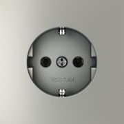 Розетка 1-м СП S70 16А с заземл. механизм сталь Voltum VLS040105 VLS040105