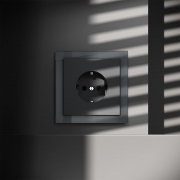 Розетка 1-м СП S70 16А с заземл. механизм графит Voltum VLS040107 VLS040107