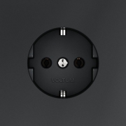 Розетка 1-м СП S70 16А с заземл. механизм графит Voltum VLS040107 VLS040107