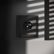 Розетка 1-м СП S70 16А с заземл. механизм черн. матов. Voltum VLS040108 VLS040108