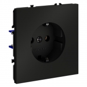 Розетка 1-м СП S70 16А с заземл. механизм черн. матов. Voltum VLS040108 VLS040108