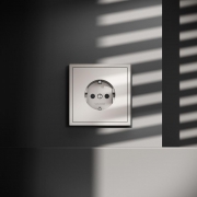 Розетка 1-м СП S70 16А с заземл. защ. шторки механизм кашемир Voltum VLS040203 VLS040203