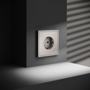 Розетка 1-м СП S70 16А с заземл. защ. шторки механизм кашемир Voltum VLS040203 VLS040203