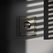 Розетка 1-м СП S70 16А с заземл. защ. шторки механизм шелк Voltum VLS040204 VLS040204