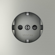 Розетка 1-м СП S70 16А с заземл. защ. шторки механизм сталь Voltum VLS040205 VLS040205