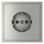 Розетка 1-м СП S70 16А с заземл. защ. шторки механизм сталь Voltum VLS040205 VLS040205