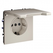 Розетка 1-м СП S70 16А с заземл. защ. шторки + крышка механизм кашемир Voltum VLS040303 VLS040303