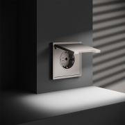 Розетка 1-м СП S70 16А с заземл. защ. шторки + крышка механизм кашемир Voltum VLS040303 VLS040303