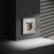 Розетка 1-м СП S70 16А с USB A+A с заземл. защ. шторки механизм кашемир Voltum VLS040403 VLS040403