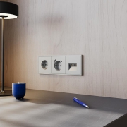 Розетка 1-м СП S70 16А с USB A+С с заземл. защ. шторки механизм сталь Voltum VLS040505 VLS040505