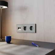 Розетка 1-м СП S70 16А с USB A+С с заземл. защ. шторки механизм титан Voltum VLS040506 VLS040506