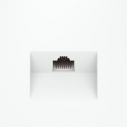 Розетка компьютерная 1-м СП S70 RJ45 кат.6 механизм бел. матов. Voltum VLS060102 VLS060102