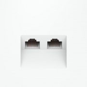 Розетка компьютерная 2-м СП S70 RJ45 + RJ45 кат.6 механизм бел. матов. Voltum VLS060202 VLS060202