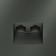 Розетка компьютерная 2-м СП S70 RJ45 + RJ45 кат.6 механизм титан Voltum VLS060206 VLS060206