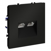 Розетка компьютерная 2-м СП S70 RJ45 + RJ45 кат.6 механизм черн. матов. Voltum VLS060208 VLS060208