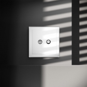 Розетка телевизионная оконечная TV + SAT 2-м СП S70 механизм бел. глянцевый Voltum VLS060401 VLS060401