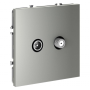 Розетка телевизионная оконечная TV + SAT 2-м СП S70 механизм сталь Voltum VLS060405 VLS060405