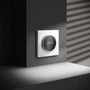 Терморегулятор электронный S70 с индикацией и датчиком для теплого пола механизм бел. глянцевый Voltum VLS070101 VLS070101