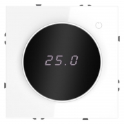 Терморегулятор электронный S70 с индикацией и датчиком для теплого пола механизм бел. глянцевый Voltum VLS070101 VLS070101