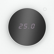 Терморегулятор электронный S70 с индикацией и датчиком для теплого пола механизм бел. матов. Voltum VLS070102 VLS070102