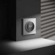 Терморегулятор электронный S70 с индикацией и датчиком для теплого пола механизм бел. матов. Voltum VLS070102 VLS070102