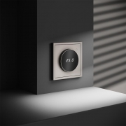 Терморегулятор электронный S70 с индикацией и датчиком для теплого пола механизм кашемир Voltum VLS070103 VLS070103