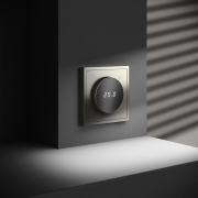 Терморегулятор электронный S70 с индикацией и датчиком для теплого пола механизм шелк Voltum VLS070104 VLS070104